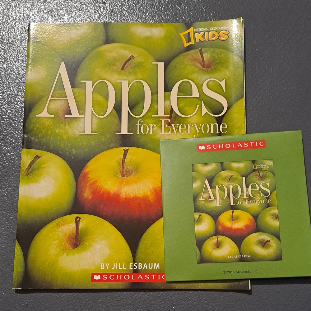 New Scholastic National Geographic Kids Apples for Everyone Book & CD Set